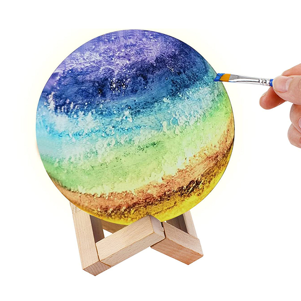 DIY Painting Moon Lamp Night Light Warm Light