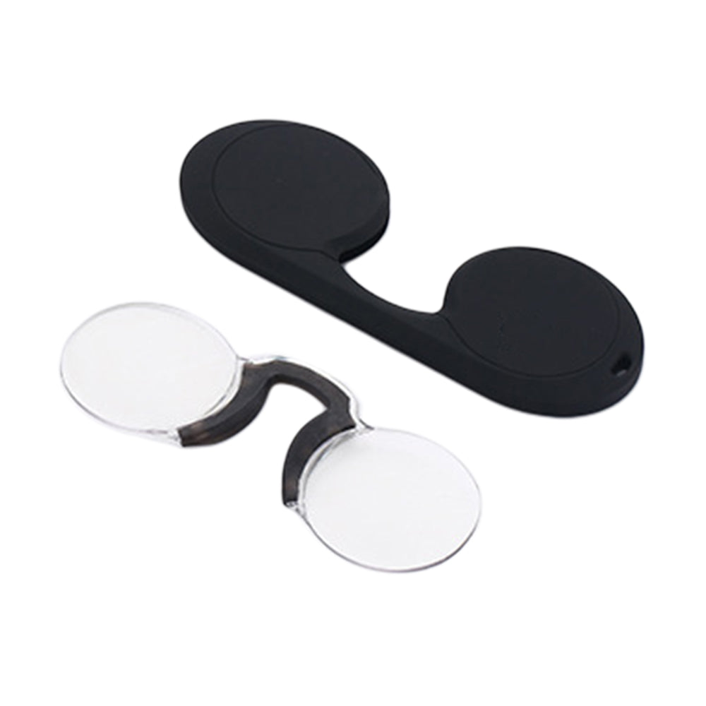 2 X Unisex Armless Reading Glasses Frameless Nose Clip Reading Glasses 250