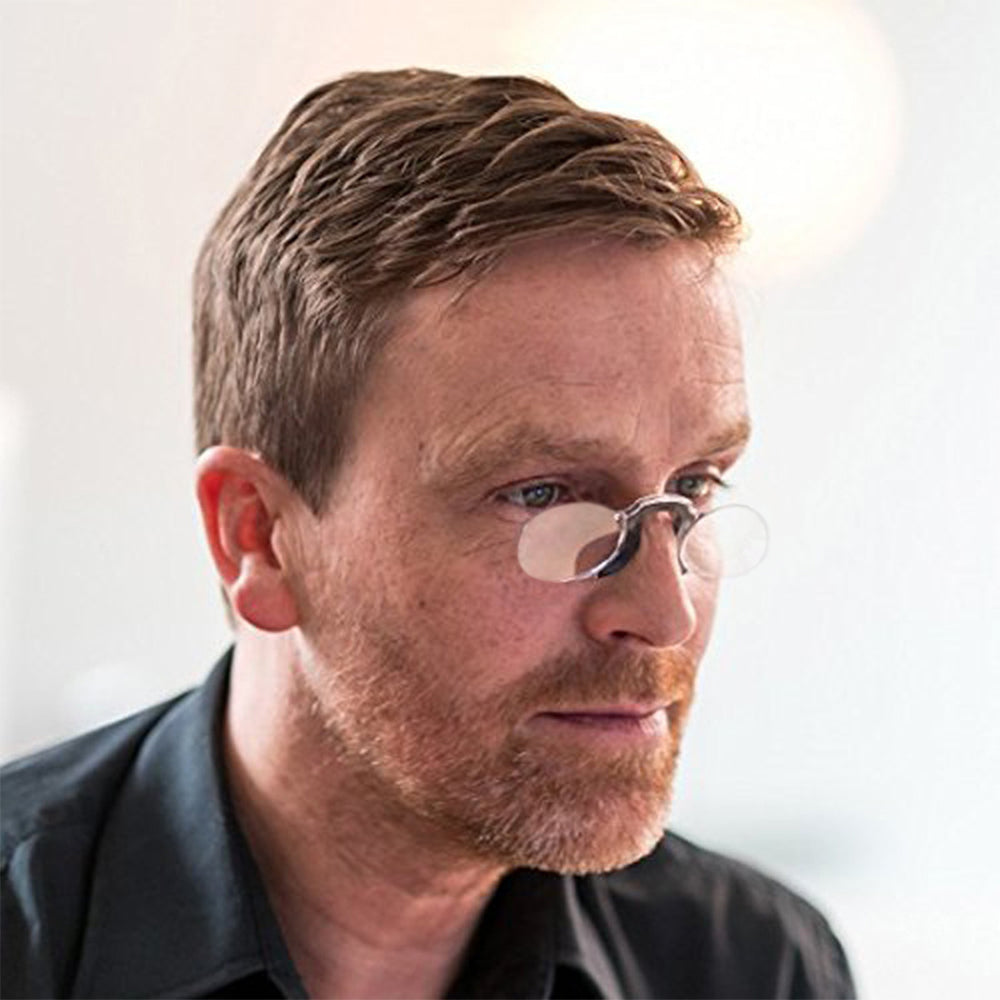 Unisex Silicone Armless Reading Glasses Frameless Nose Clip Reading Glasses 300