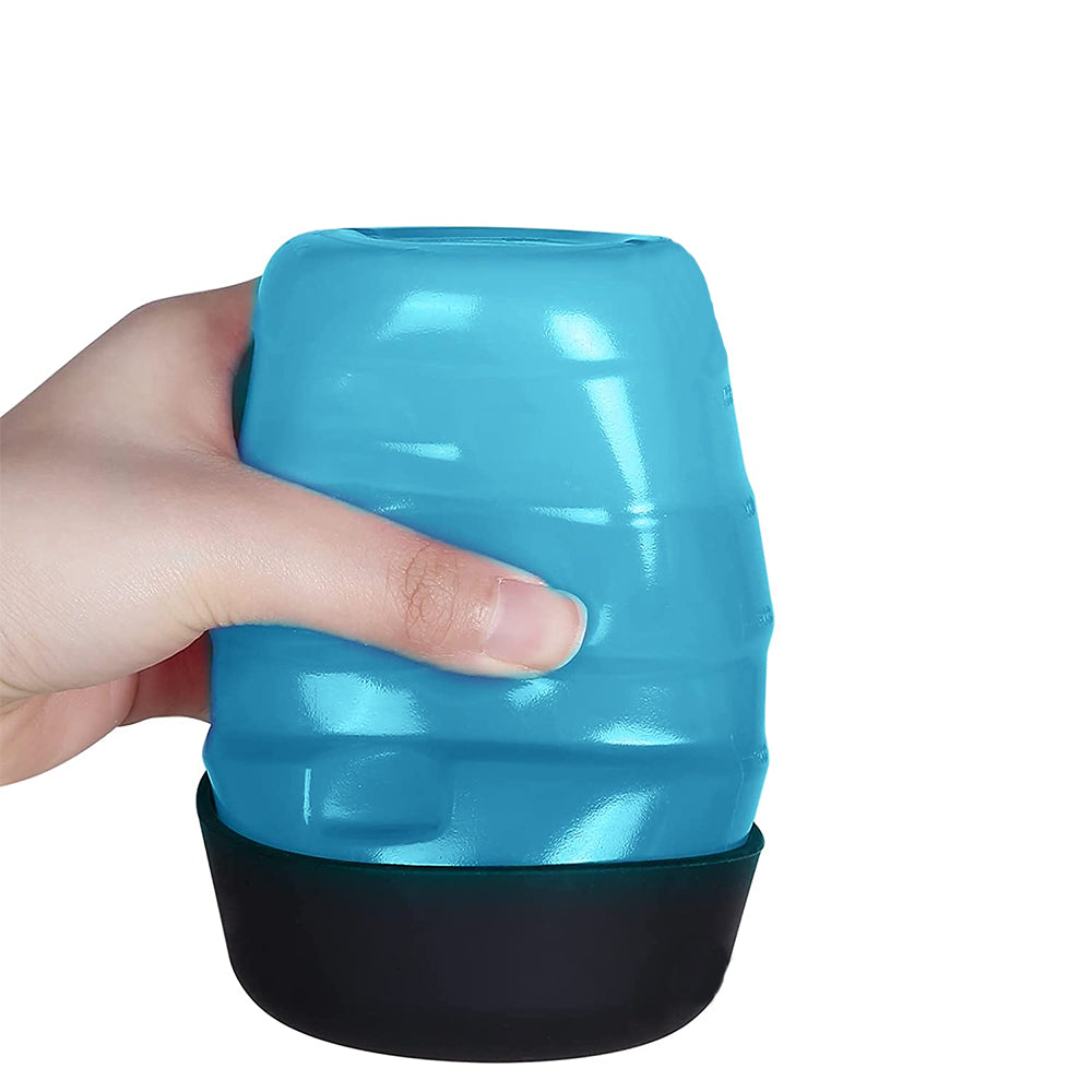 Outdoor Dog Water Bottle Portable Pet Feeder Travel Pet Drinking Cup Blue