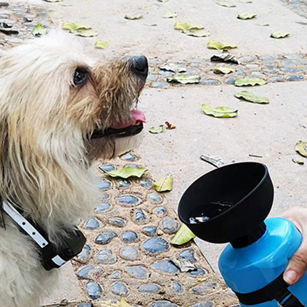 2 X Outdoor Dog Water Bottle Portable Pet Feeder Travel Pet Drinking Cup