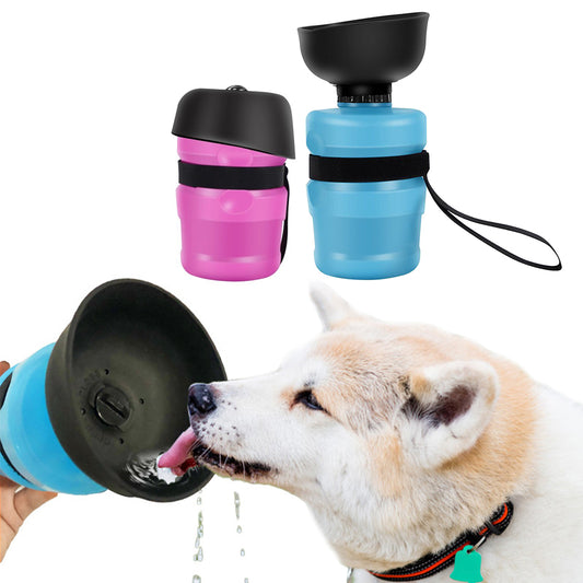 2 X Outdoor Dog Water Bottle Portable Pet Feeder Travel Pet Drinking Cup