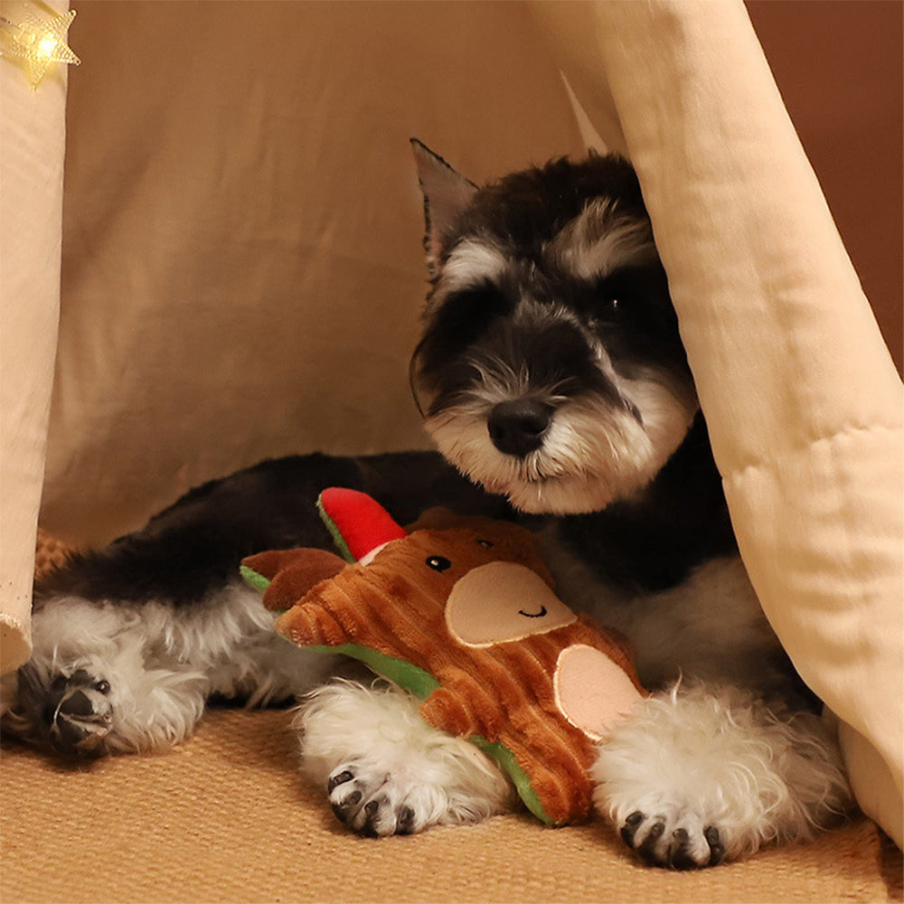 3 X Christmas Dog Toy Puppy Toy Pet Squeaky Toys Plush Chew Squeaker