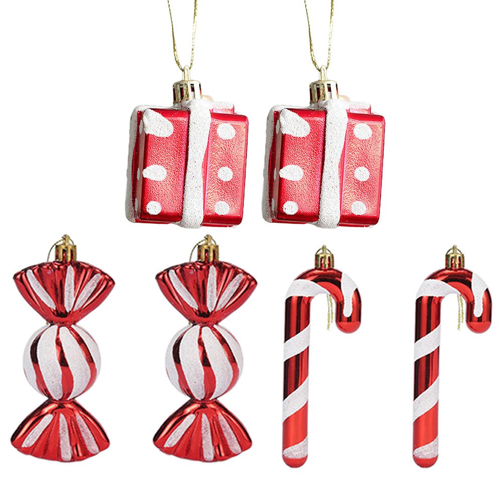 3 Pairs of Christmas Tree Hanging Pendants Christmas Ornaments