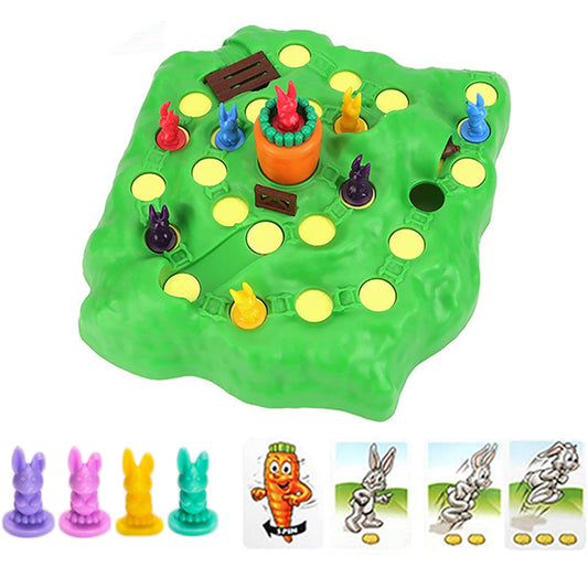 Kids Toy Rabbit Trap Game Toy Cross Country Race Board Game Toys for 5 years old