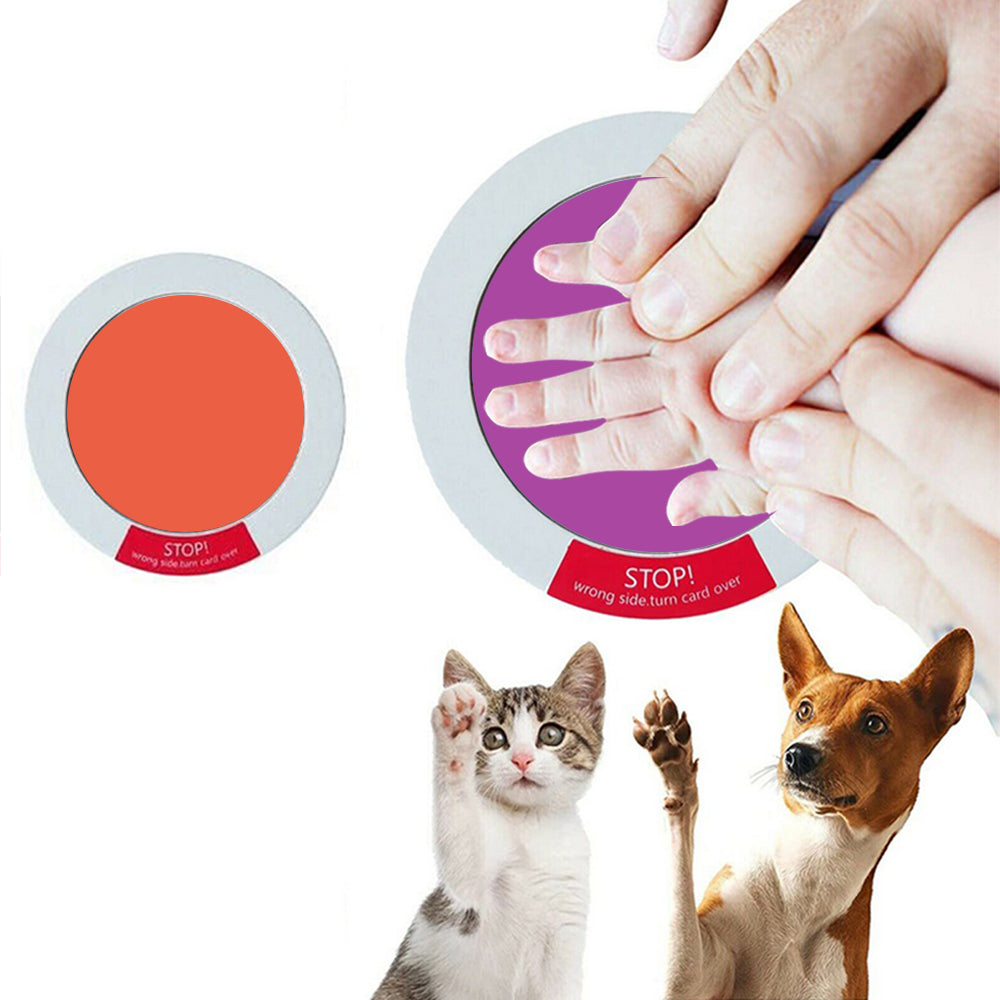 2X Newborn Baby Handprint Footprint Keepsake Kit Orange Purple