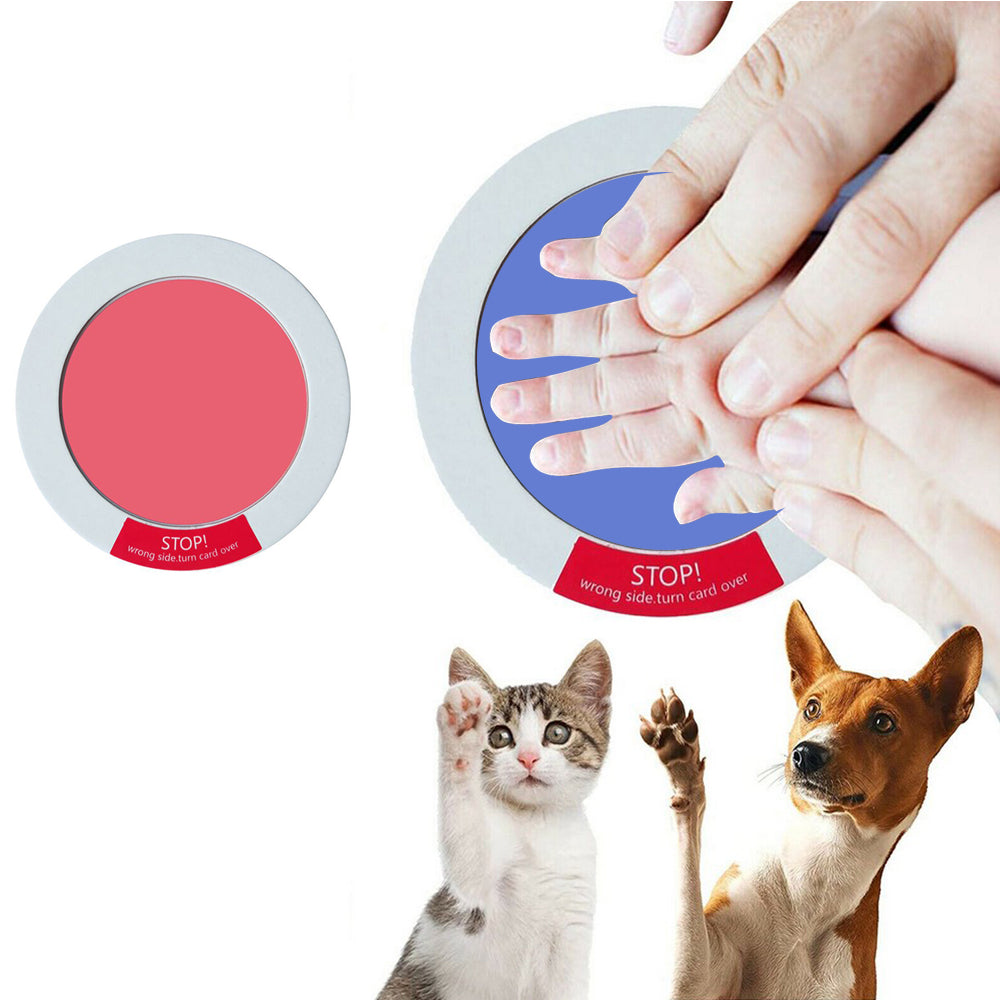 2X Newborn Baby Handprint Footprint Keepsake Kit Blue Pink