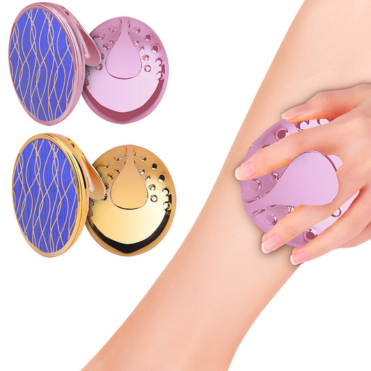 2X Painless Physical Hair Removal Tool Gold Rose Red