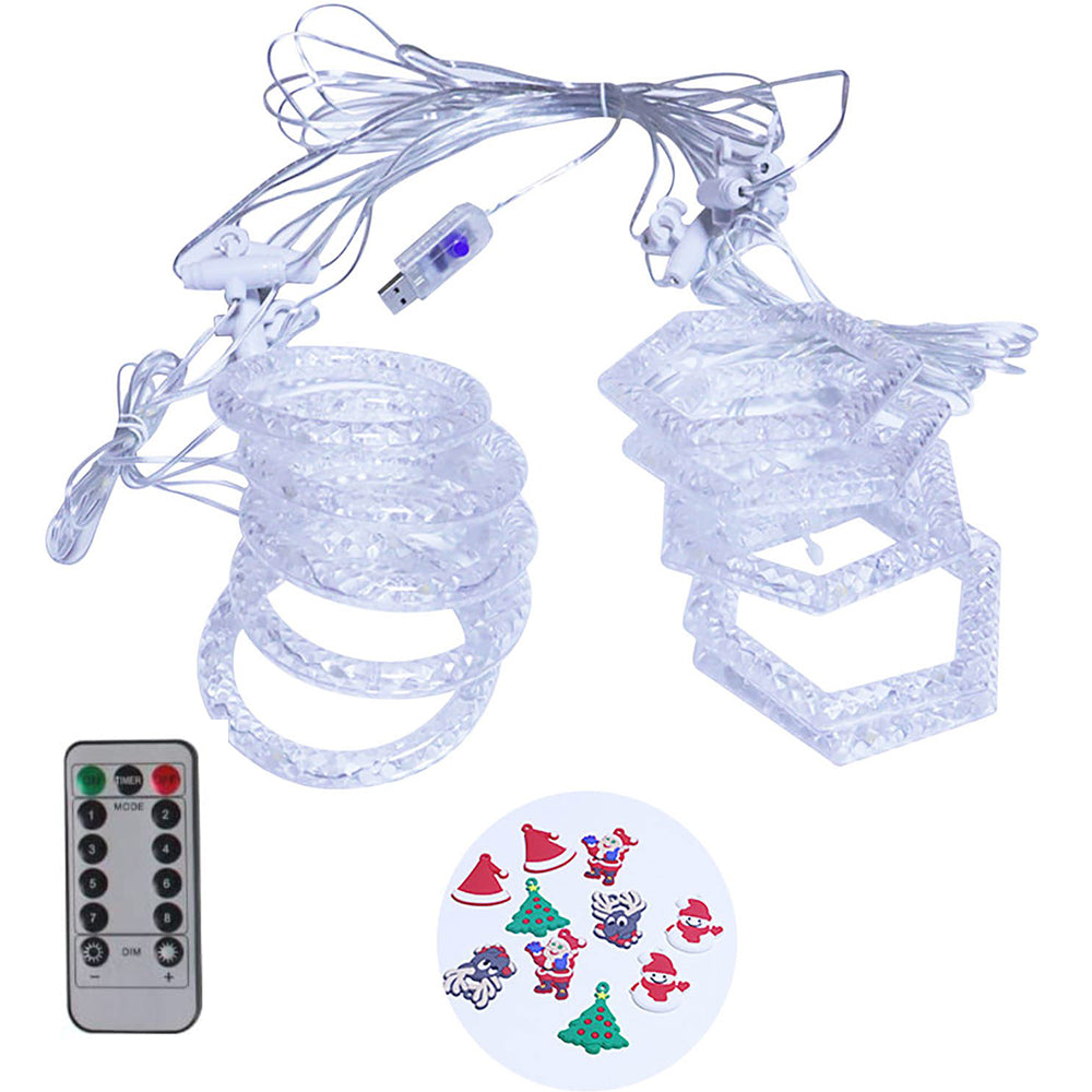 Spring Series USB Powered Curtain String Lights with Remote Control