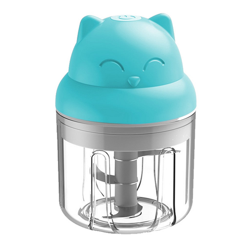 Cordless Electric Mini Garlic Chopper Blue