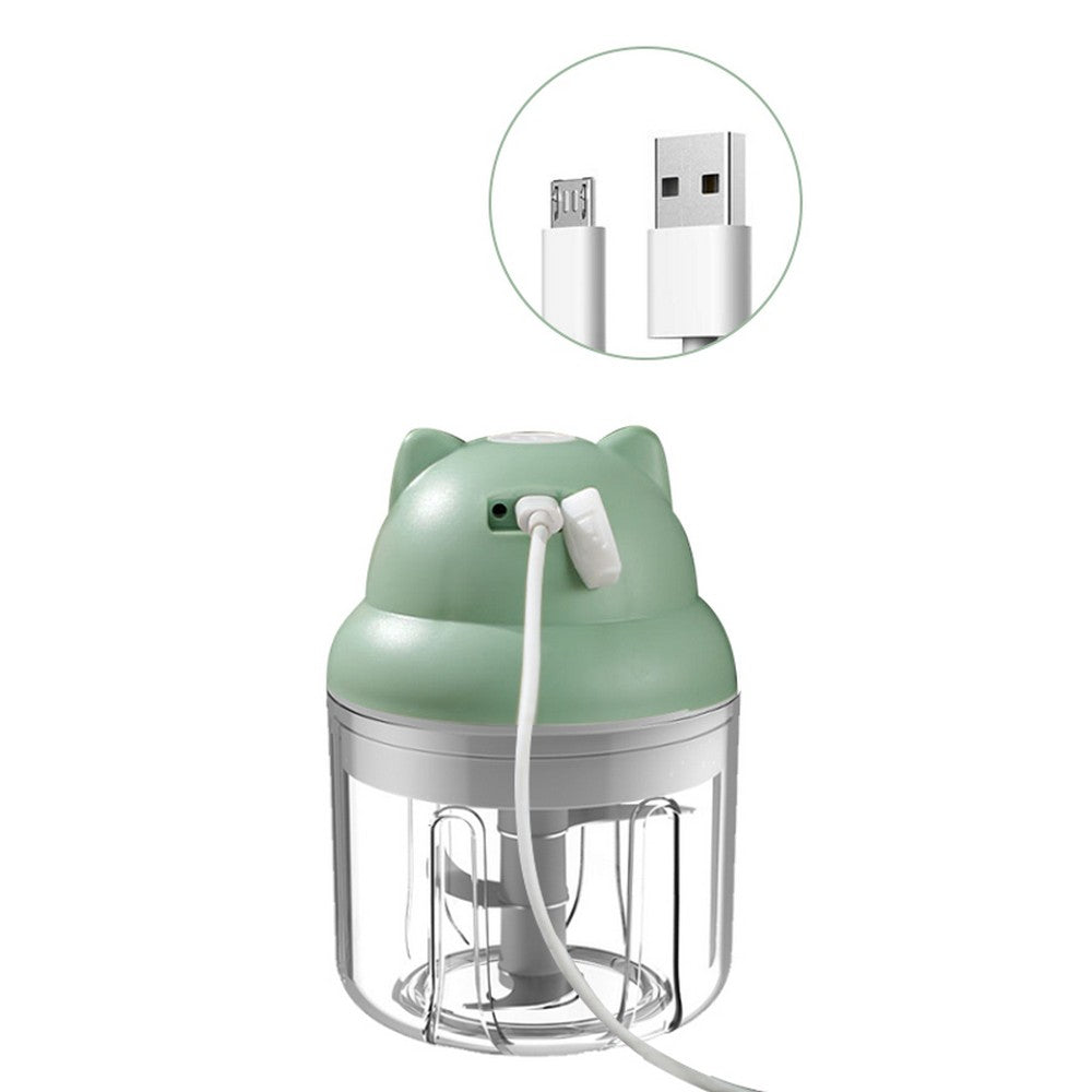 Cordless Electric Mini Garlic Chopper Green