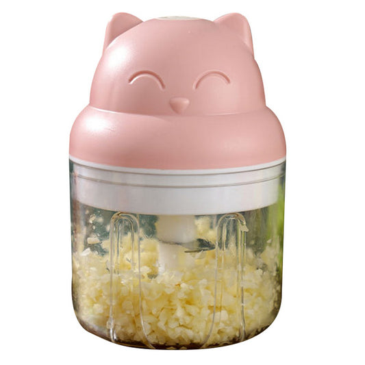 Cordless Electric Mini Garlic Chopper Pink