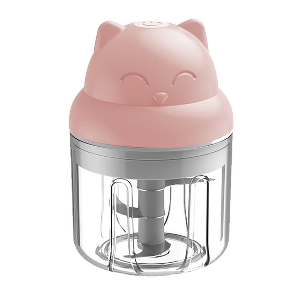 Cordless Electric Mini Garlic Chopper Pink
