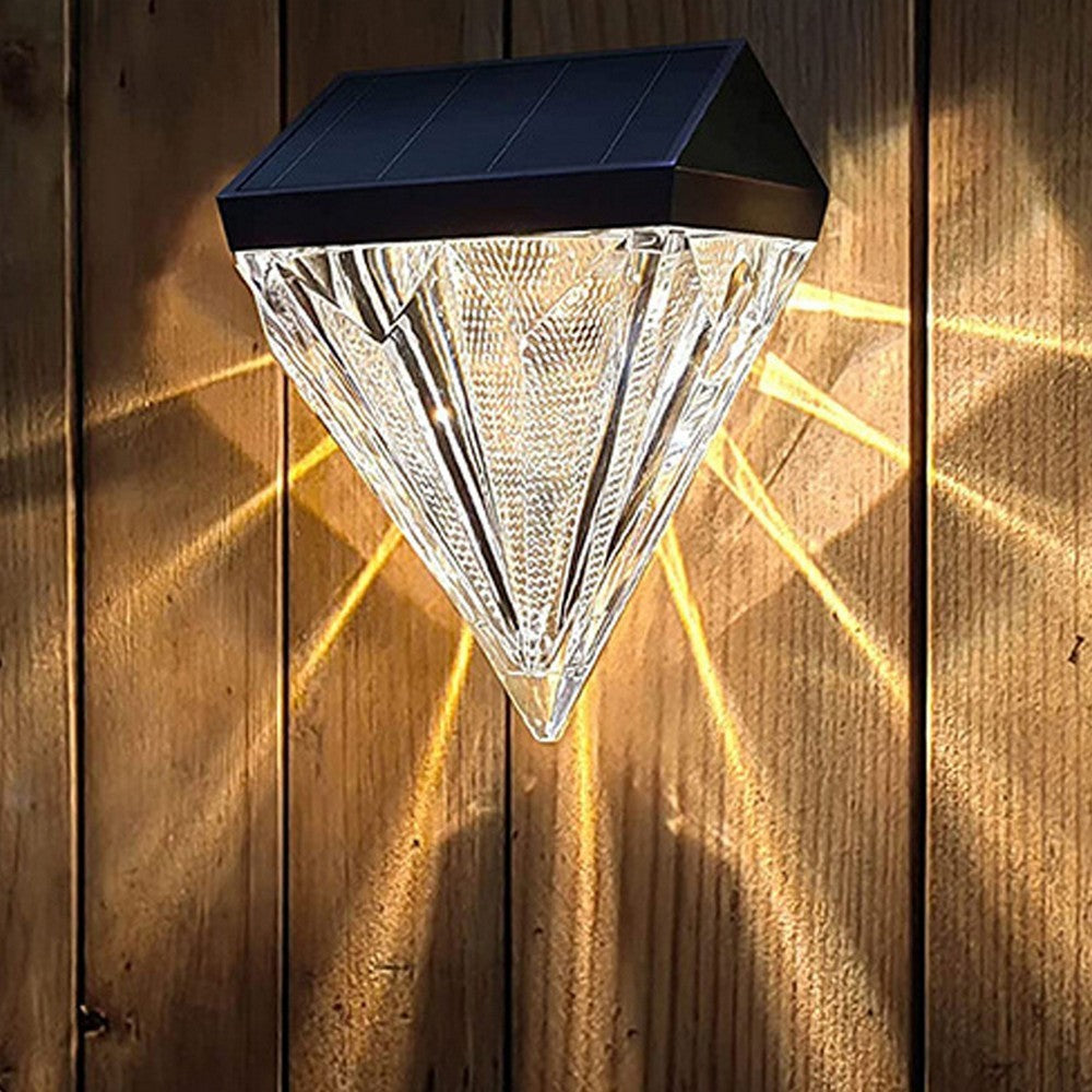 2Pcs Solar Outdoor Wall Fence Lights