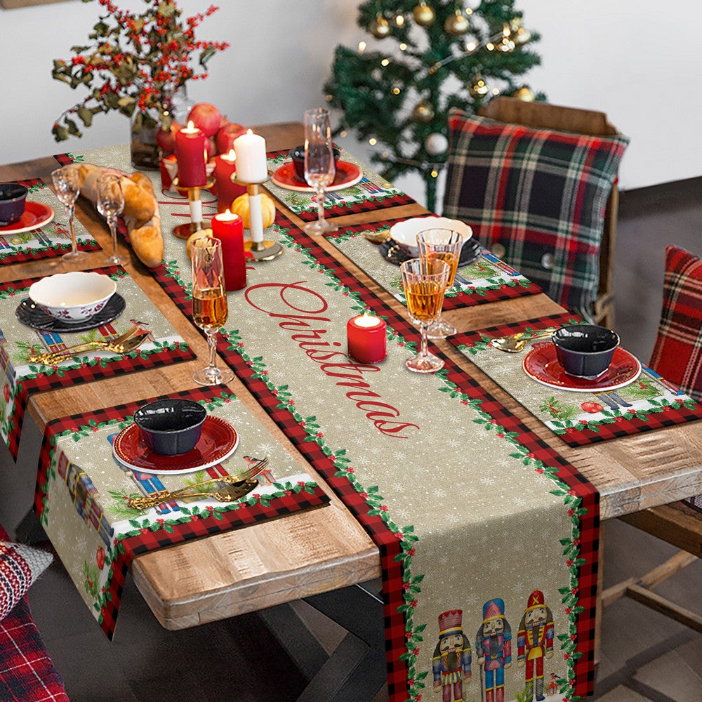Christmas Nutcracker Soldier Table Runner Style 2