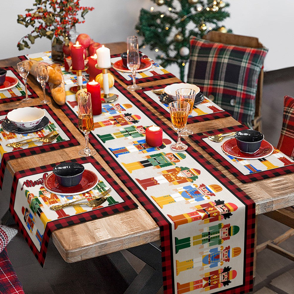 Christmas Nutcracker Soldier Table Runner Style 3