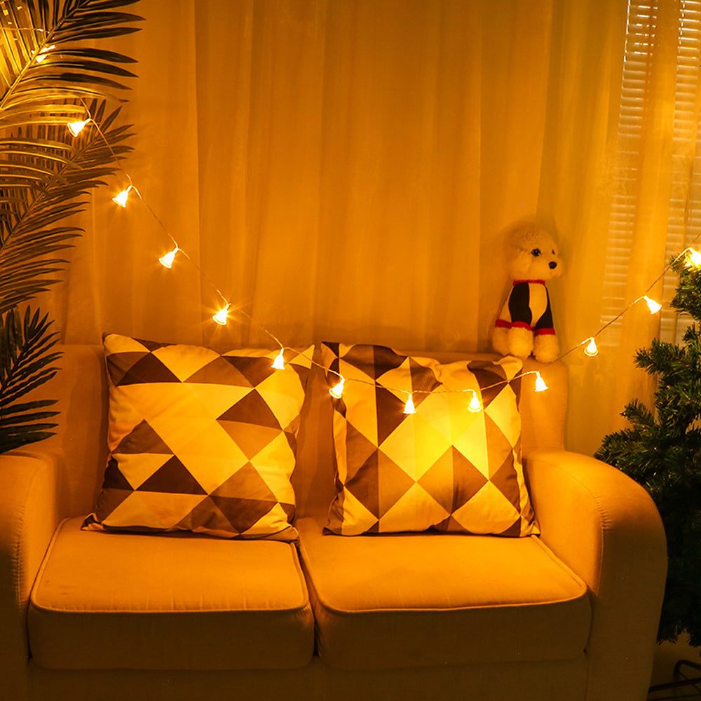 20LEDs Christmas Bells Fairy String Light Xmas Lights Warm Lights