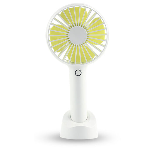Portable USB Rechargeable Handheld Fan with Phone Holder White