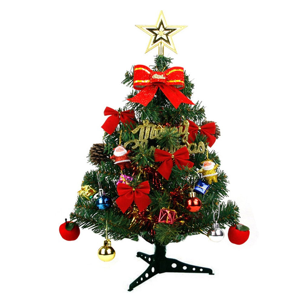 2X 30cm Tabletop Christmas Tree Ornament with Lights