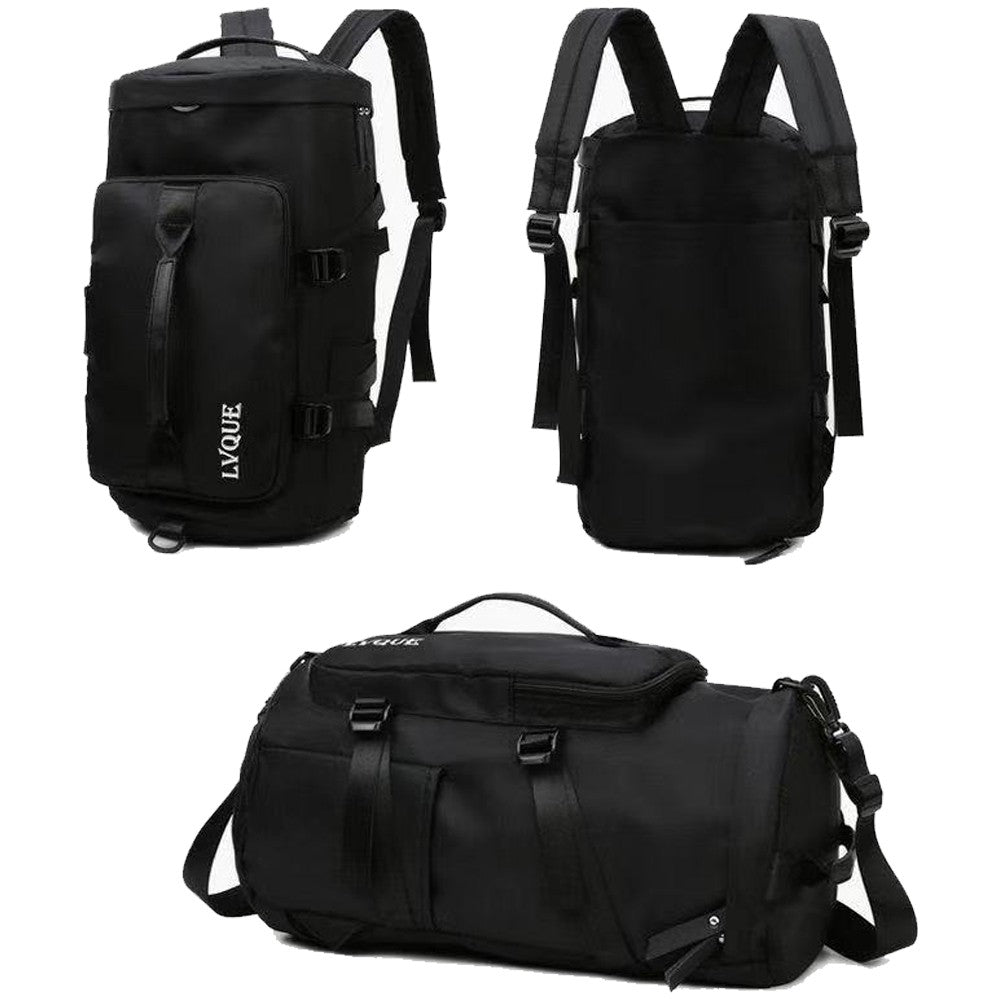 Water Resistant Travel Duffel Bag Gym Bag Black