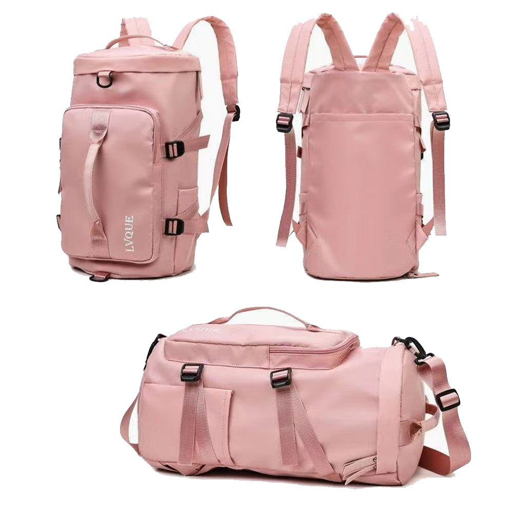 Water Resistant Travel Duffel Bag Gym Bag Pink