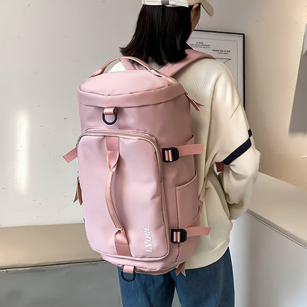 Water Resistant Travel Duffel Bag Gym Bag Pink