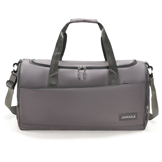 Water Resistant Travel Duffel Bag Gym Bag Grey
