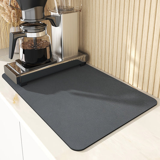 30x40cm Kitchen Absorbent Quick Dry Placemat Dark Grey