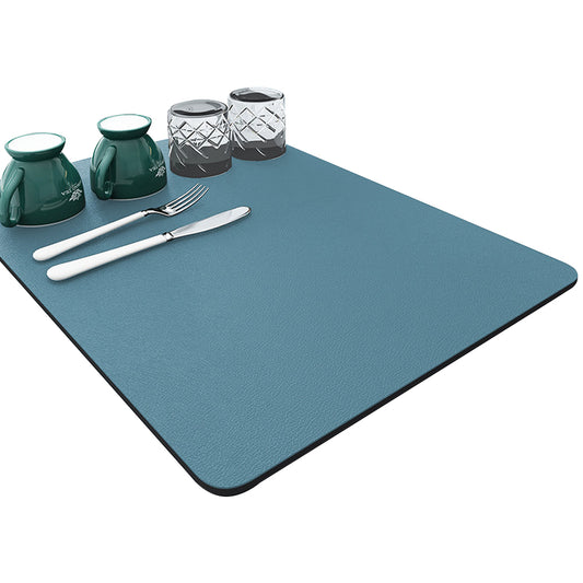 30x40cm Kitchen Absorbent Quick Dry Placemat Navy Blue
