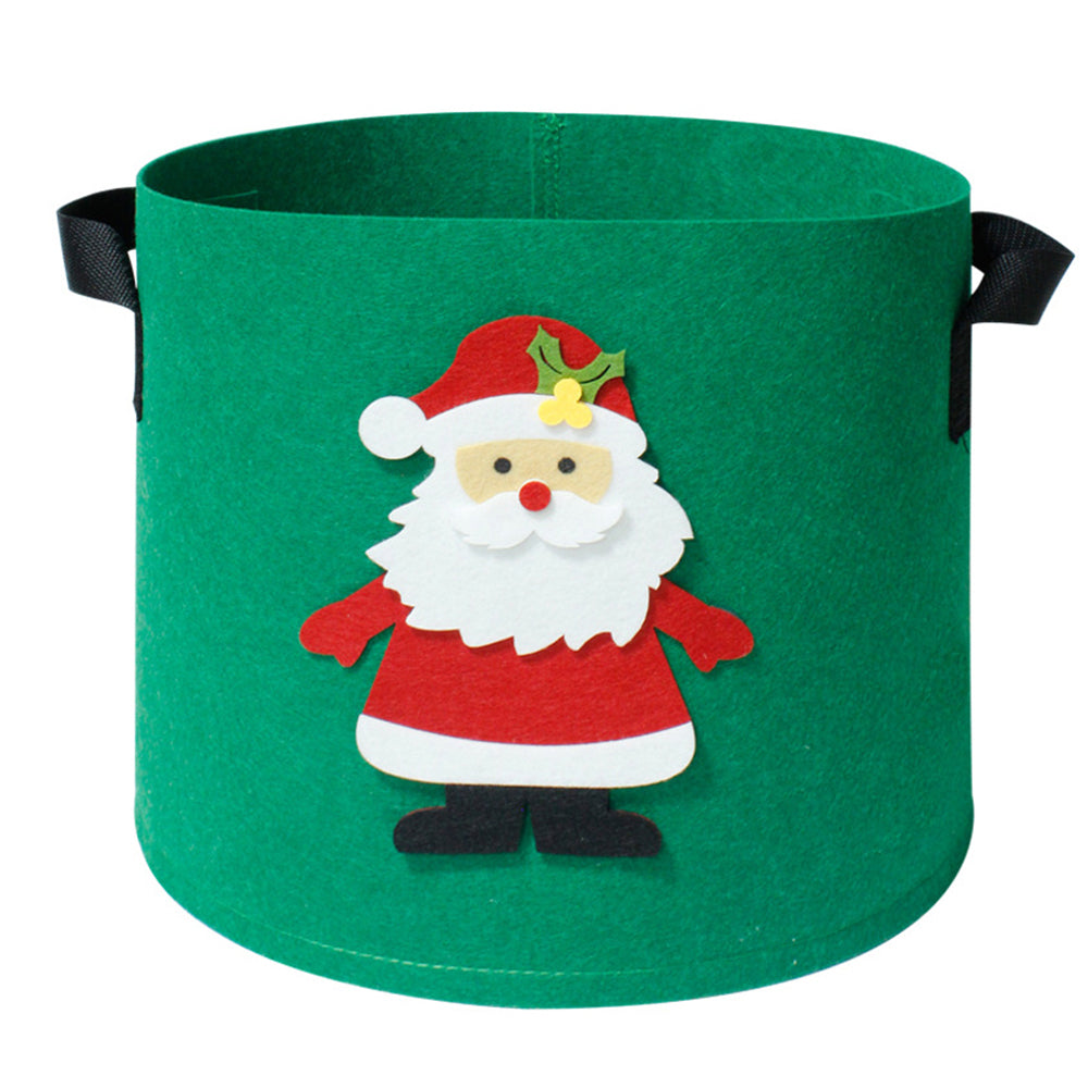 2X Christmas Printed 7 Gallon Non Woven Potato Vegetable Grow Bags