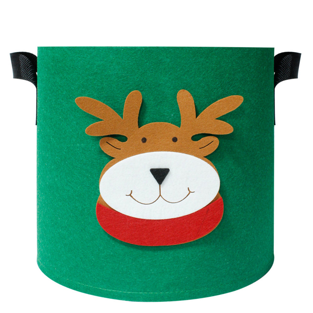 2X Christmas Printed 7 Gallon Non Woven Potato Vegetable Grow Bags