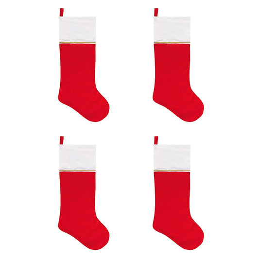 4Pcs Christmas Stocking Xmas Tree Pendant Random Style