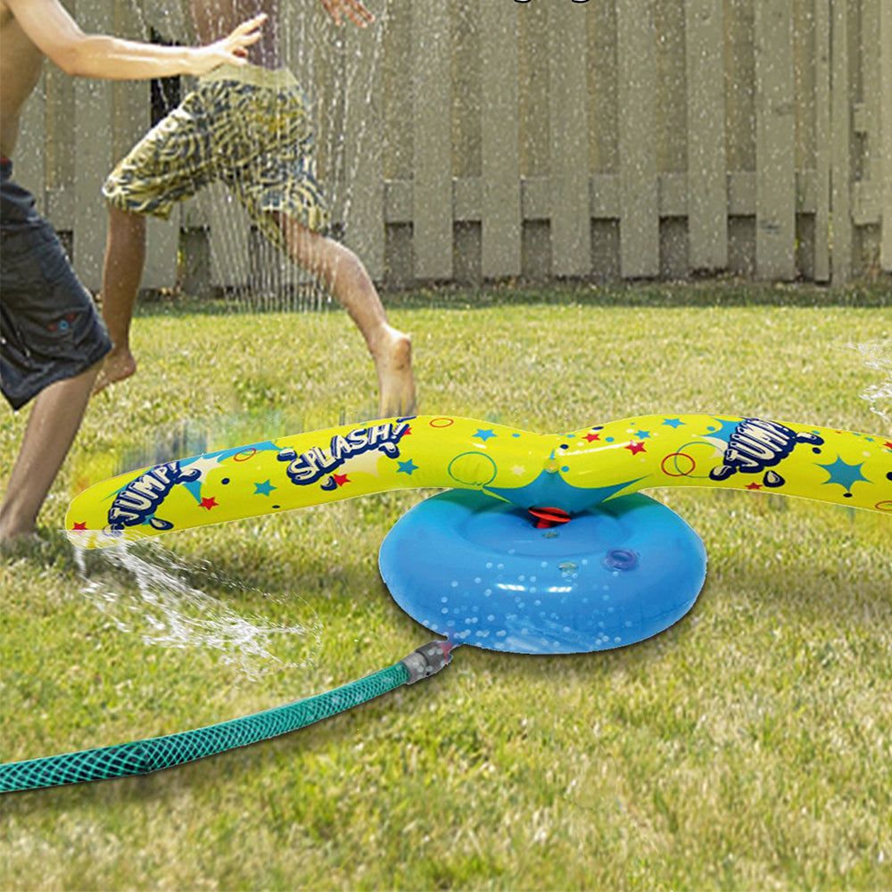 1X Inflatable Rotating Sprinkler Toy for Children