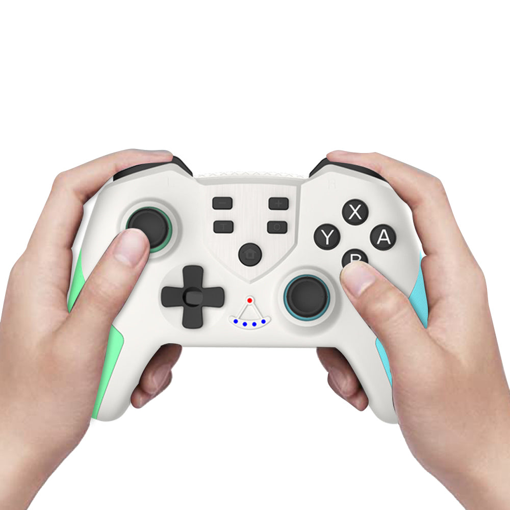Non-Branded Wireless Bluetooth Game Controller with NFC Compatible with Switch White