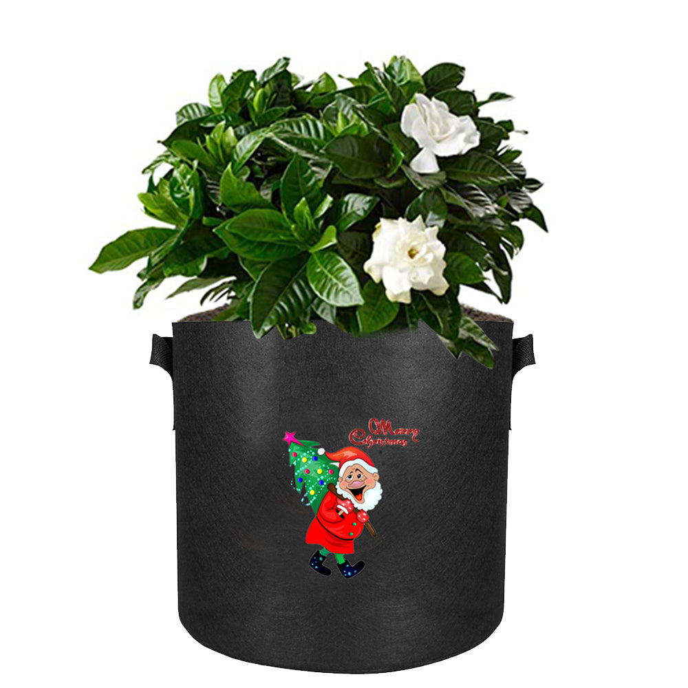 5X Christmas Printed 7 Gallon Non Woven Potato Vegetable Grow Bags