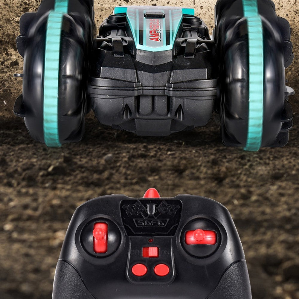 Remote Control Water Toys Car RC Toy Remote Control Amphibious Car Gesture Sensor Toy 4WD Racing Car Blue