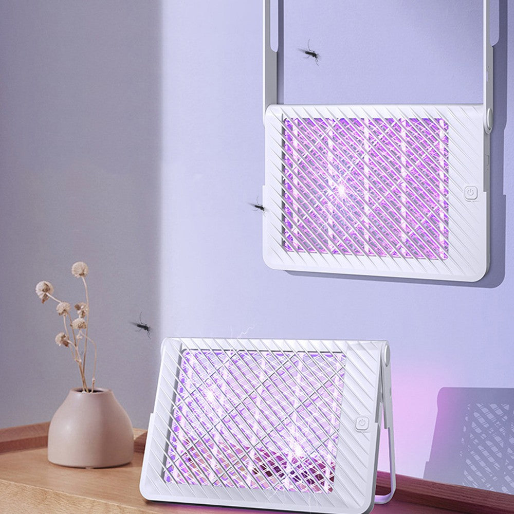 Wall Mounted USB Electric Mosquito Killer Lamp Mosquito Zapper Trap White