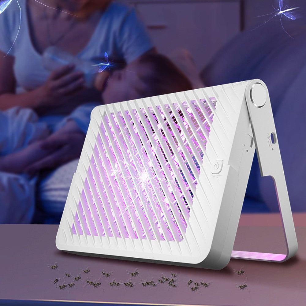 Wall Mounted USB Electric Mosquito Killer Lamp Mosquito Zapper Trap White