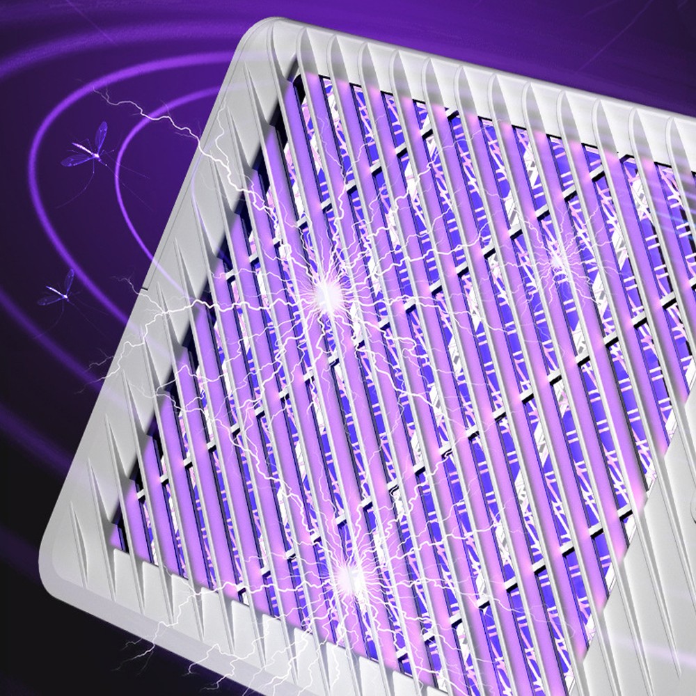 Wall Mounted USB Electric Mosquito Killer Lamp Mosquito Zapper Trap White