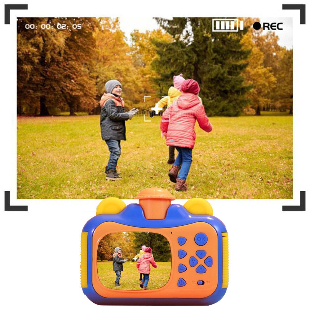 4000W Pixel Kids Instant Print Camera with Photo Paper and 32GB Card Set Blue