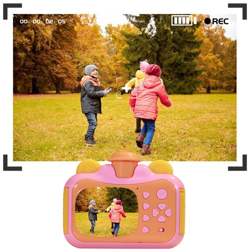 4000W Pixel Kids Instant Print Camera with Photo Paper and 32GB Card Set Pink