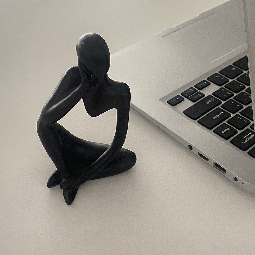 2X Thinker Statue Sculpture Desktop Resin Ornaments Style 1 and 3