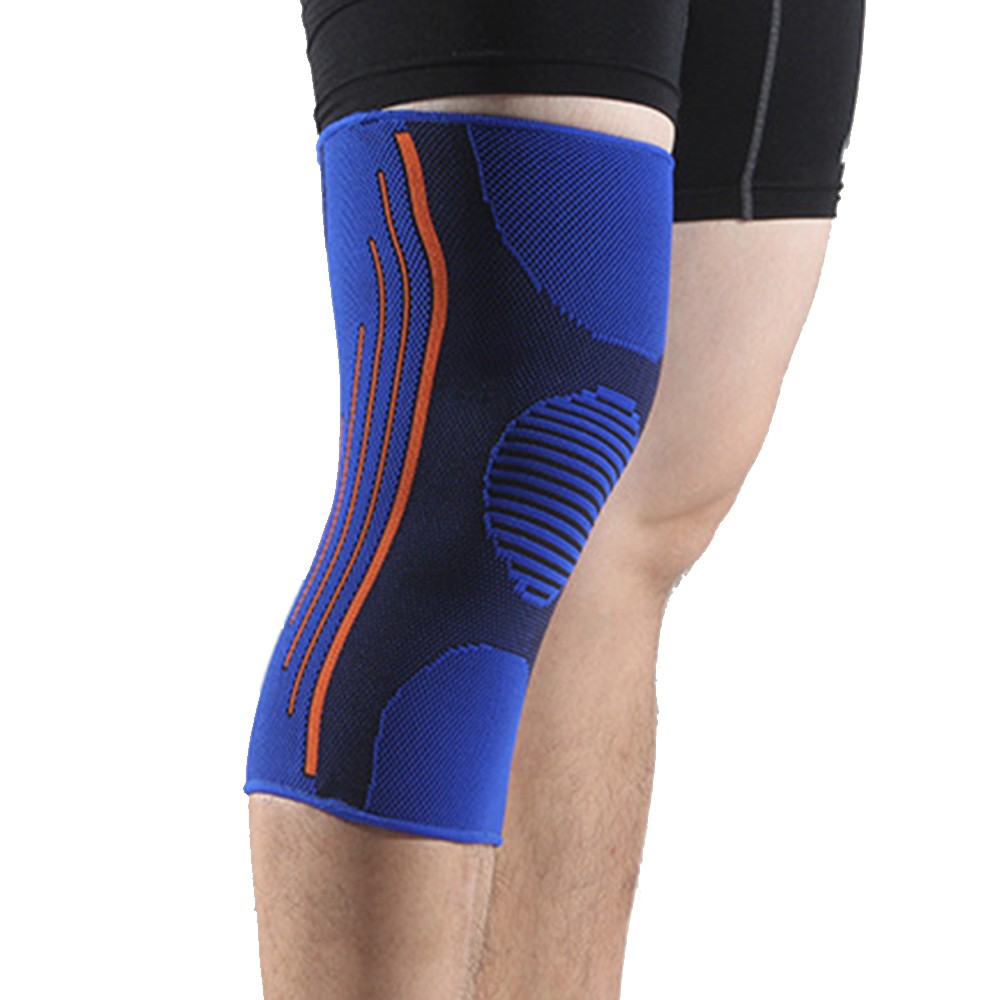 Pair of Knee Brace Sport Knee Sleeve Knee Pads L Size Blue