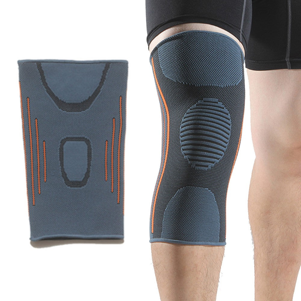 Pair of Knee Brace Sport Knee Sleeve Knee Pads XL Size Grey