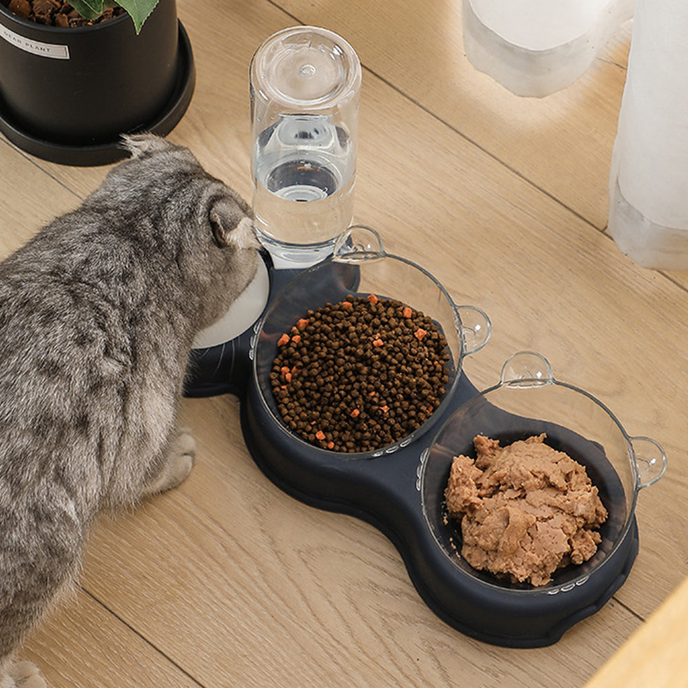 Pet Feeder Water Dispenser Cat Feeder Dog Food Feeder Pet Bowl