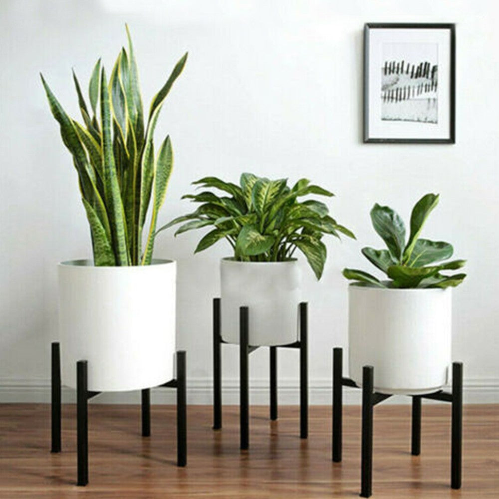 38cm Adjustable Metal Plant Stand Flower Pot Holder Indoor Outdoor Planter Shelf