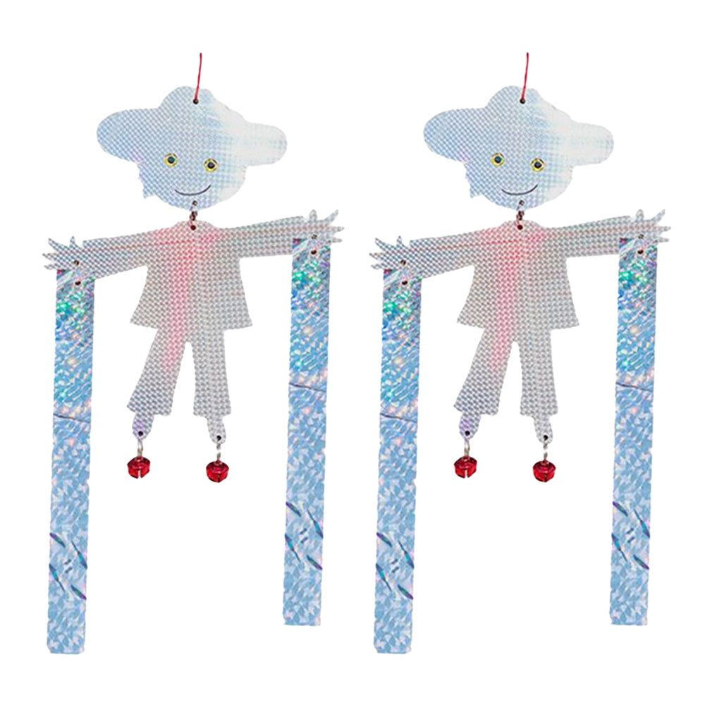 2pcs Hanging Reflective Bird Repeller Scarecrow Bird Deterrent Tool