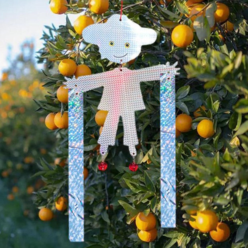 2pcs Hanging Reflective Bird Repeller Scarecrow Bird Deterrent Tool