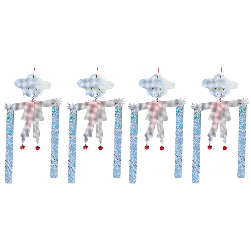 4pcs Hanging Reflective Bird Repeller Scarecrow Bird Deterrent Tool