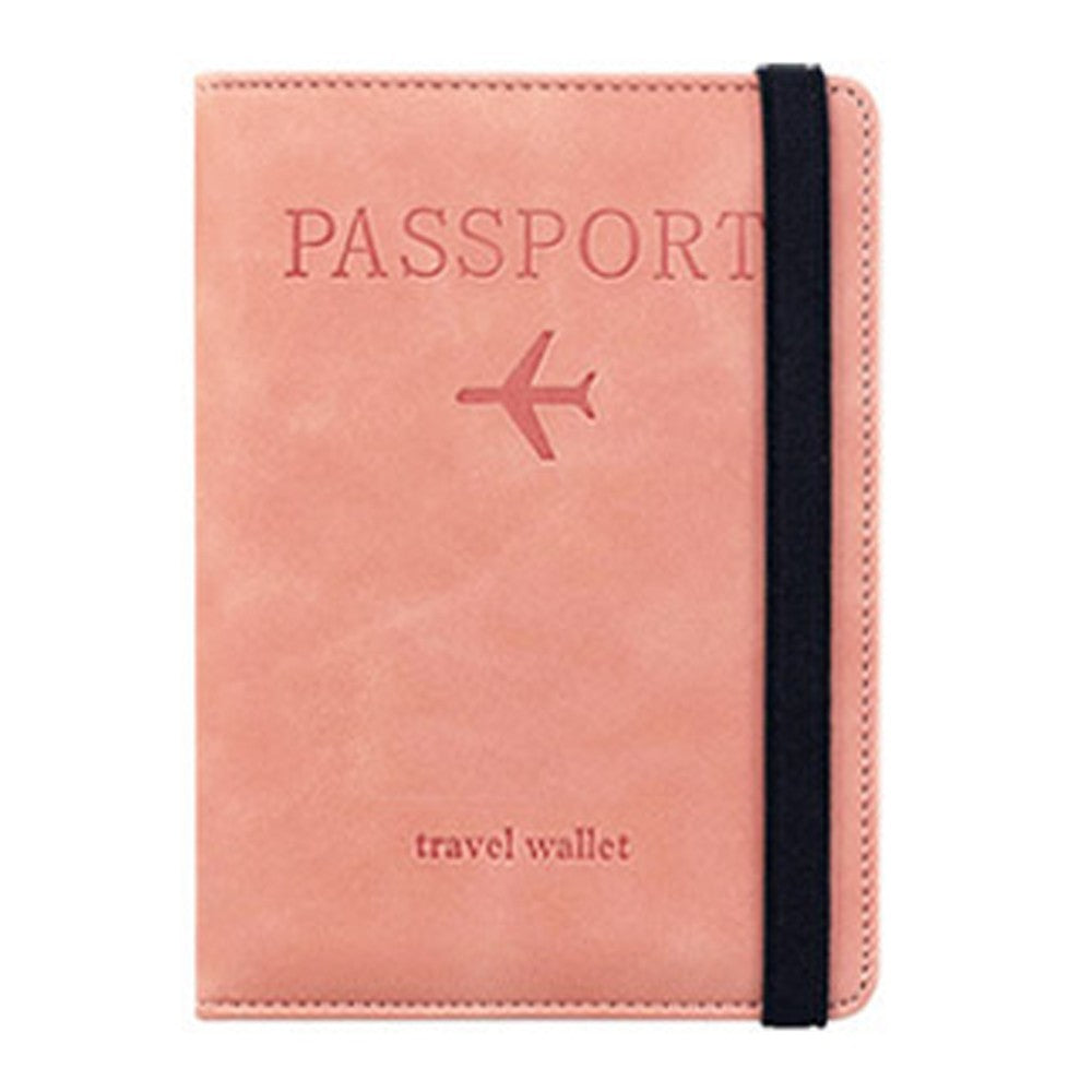 RFID Blocking Travel Passport Holder Purse Card Wallet Pink
